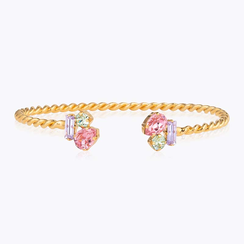Isa Bracelet Gold Pastel Combo - Caroline Svedbom - Smycken med kristaller